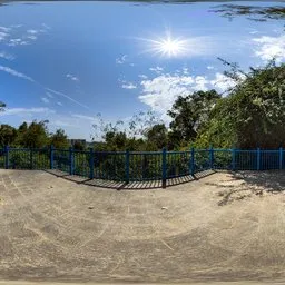 Sunny day on the top of the mountain