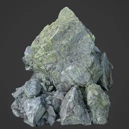 Low Poly Alpine Rocks