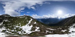 Aerial Mountain Landscape