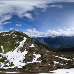 Aerial Mountain Landscape