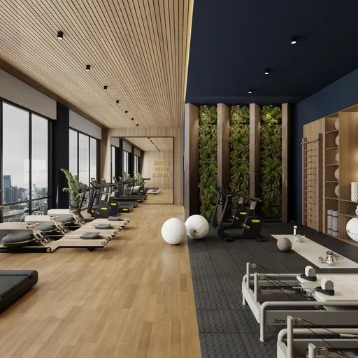 Modern Home Gym Interior