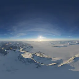Glacier Snow Mountain Aerial