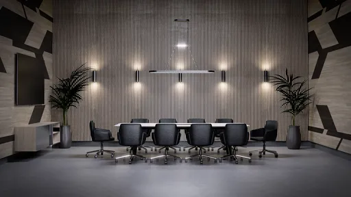 Modern Conference Room 3D Render