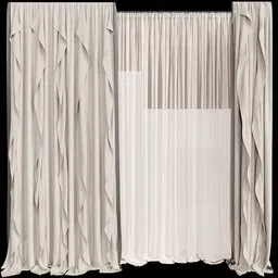 MI Silk And Cotton Curtain Set