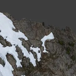 Rugged Mountain Peak Photoscan