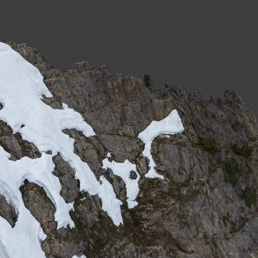 Rugged Mountain Peak Photoscan