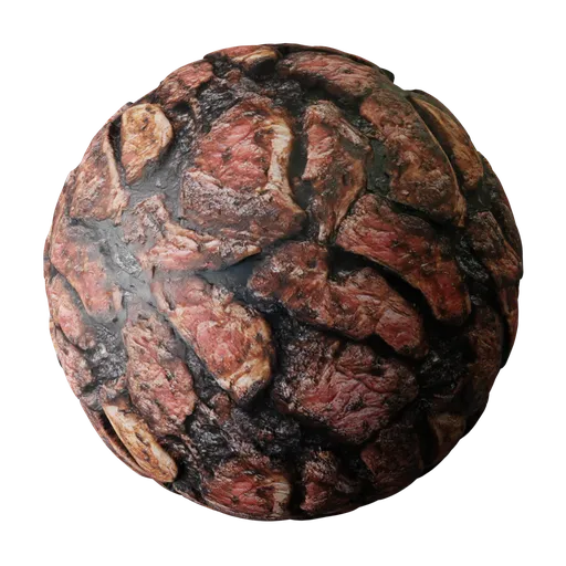 Charred Grilled Steak Texture