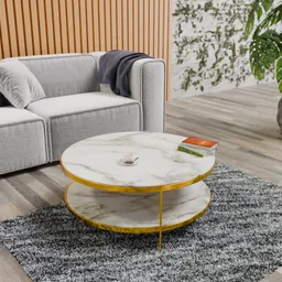 Marble round table