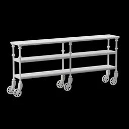 Miniature Rolling Console Table