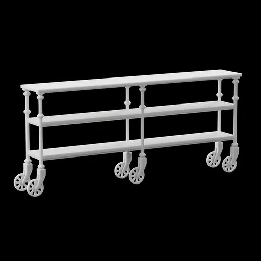 Miniature Rolling Console Table