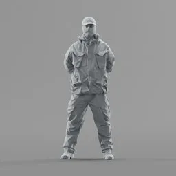 Lowpoly People SWAT Soldier