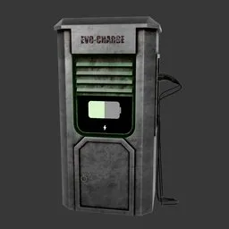 Abandoned Cyberpunk Charging Station