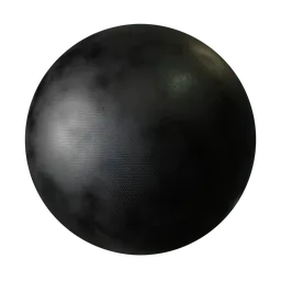 Perforated Black Leather