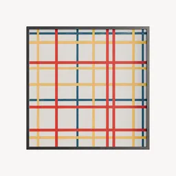 Abstract Painting De Stijl-Inspired
