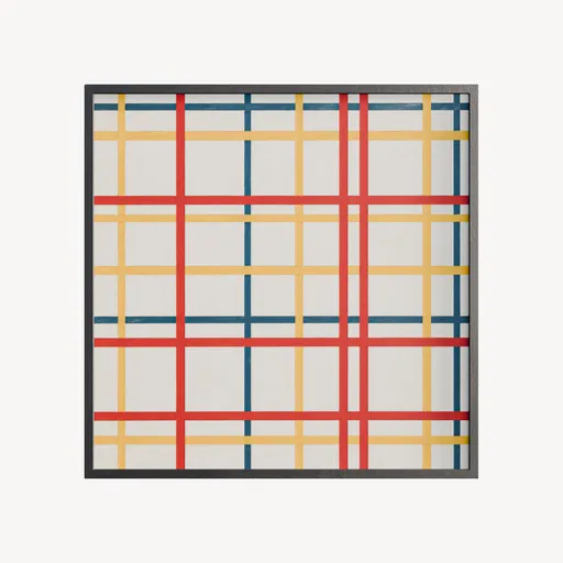 Abstract Painting De Stijl-Inspired