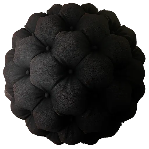 Fabric Deep Buttoning Black