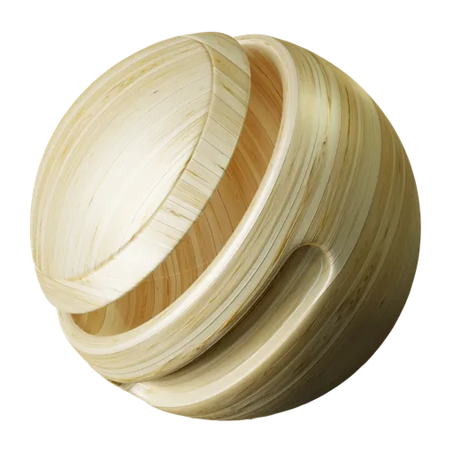 Seamless PBR wood texture for Blender 3D, featuring adjustable scale, color, roughness, metallic effects, and surface damage details.
