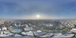 Sunset Over Rural and Urban Expansion