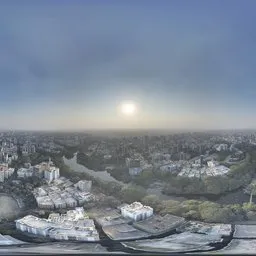 Sunset Over Rural and Urban Expansion