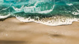 Beach Sand and Ocean Waves Whitewater Frame 40