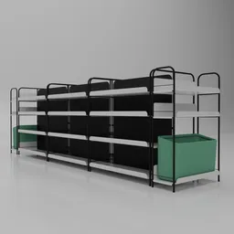 Empty Supermarket Shelves