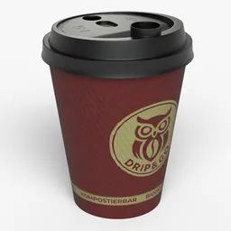 Coffee to go paper cup red