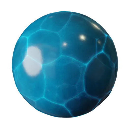 Blue crystal glass
