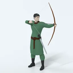 Low Poly Archer
