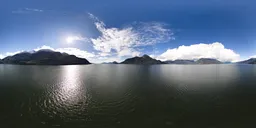 Sunny Cloudy Day Landscape