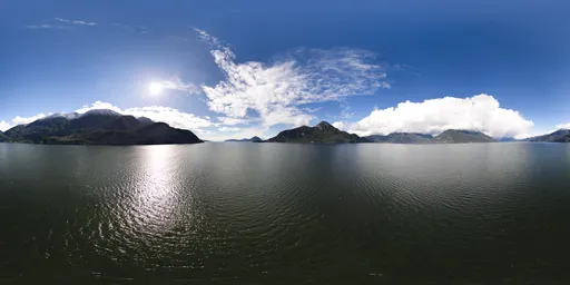 Sunny Cloudy Day Landscape