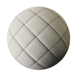 High-quality 2K PBR quilted leather texture for realistic 3D rendering in Blender and other software.