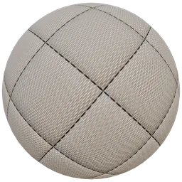 High-quality 2K PBR quilted leather texture for realistic 3D rendering in Blender and other software.