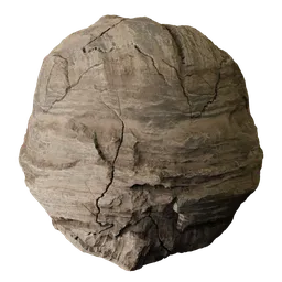 Rugged Rock Strata Surface