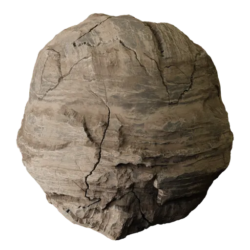 Rugged Rock Strata Surface
