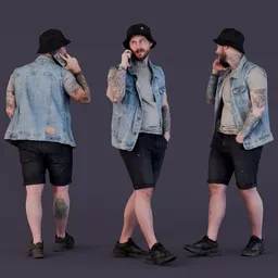 Dude Talking by Phone