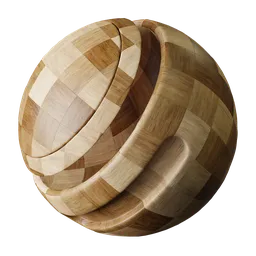 Checkerboard Wood Parquet