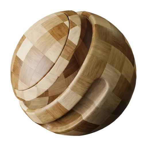 Checkerboard Wood Parquet