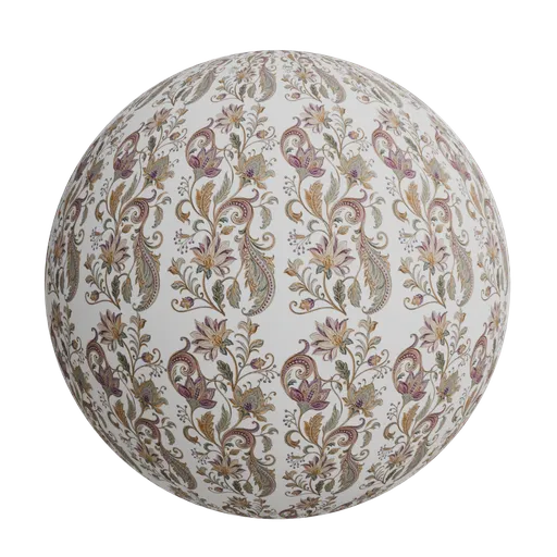 Embroidery floral wallpaper