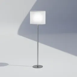 Realistic Blender 3D model of a modern floor lamp for architectural visualization and design projects.