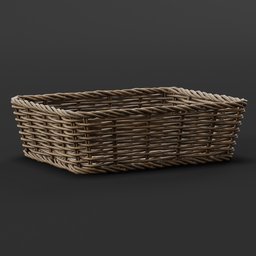 "Discover a stunning 3D model of a Wicker Basket with a handle, created by Kuutti Siitonen in Blender 3D. This intricate art piece showcases Scandinavian design, featuring a close-up view on a black background. Perfect for Blender enthusiasts searching for high-quality 3D models to enhance their projects."