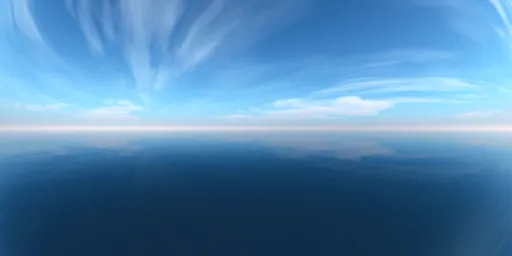 Blue Sky Cloudy Day
