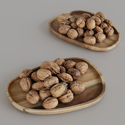 Wood walnut tray