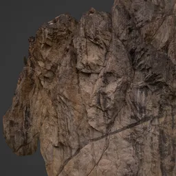 Rugged Rock Cliff Photoscan