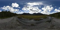 Valley in Canadian Mountains