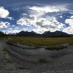 Valley in Canadian Mountains