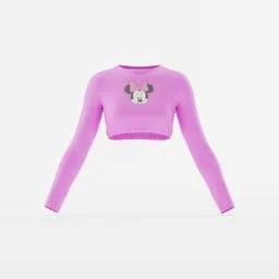 Slim Fit Long Sleeve Crop Top