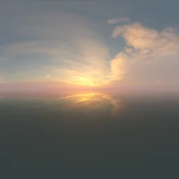 Fluffy Pink Clouds Sunset