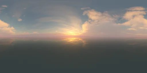 Fluffy Pink Clouds Sunset