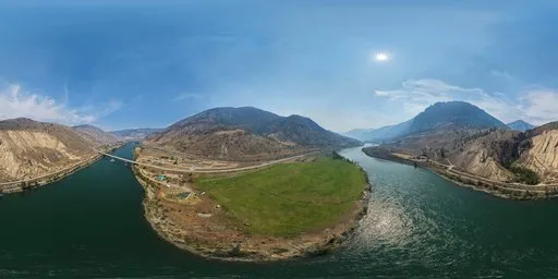 Canyon River Valley Aerial