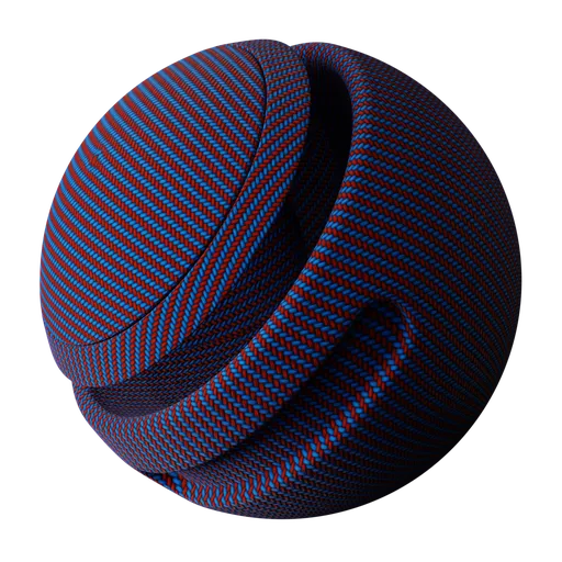 High-resolution procedural Angular Cotton Linen Stripe Blend fabric texture for PBR rendering in Blender 3D.